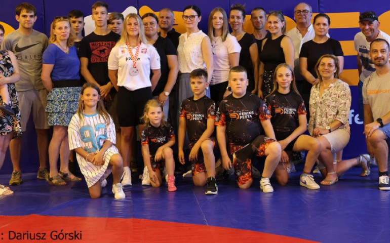 Powitanie w klubie srebrnej medalistki ME U-15 21.07.2022